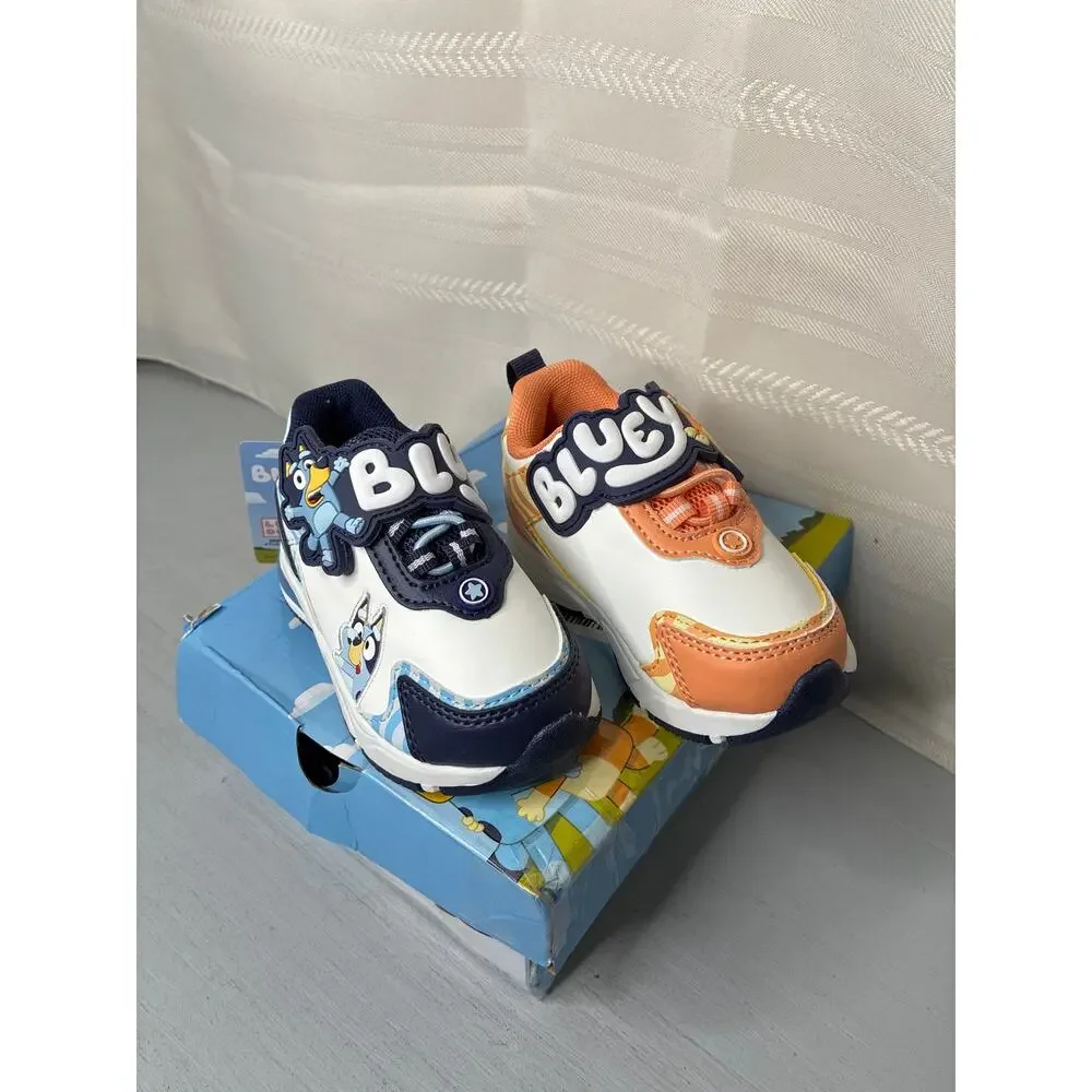 Ground Up Bluey & Bingo Toddler Unisex Athletic Sneakers Blue Orange Size 6M